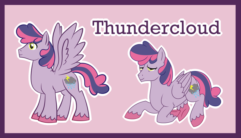 Size: 1024x586 | Tagged: safe, artist:bakufoon, derpibooru import, thundercloud (g1), pegasus, pony, g1, g1 to g4, generation leap, mountain boy ponies, solo, species swap