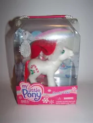 Size: 1536x2048 | Tagged: safe, derpibooru import, candy cane (g3), pony, box, comb, g3, irl, photo, solo, toy