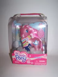 Size: 1536x2048 | Tagged: safe, derpibooru import, pony, box, comb, g3, irl, mittens (g3), photo, solo, toy