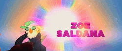 Size: 400x167 | Tagged: animated, anthro, captain celaeno, derpibooru import, gif, my little pony: the movie, official, roll call, safe, screencap, solo, storm king's messenger outfit, zoe saldana