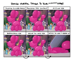 Size: 1600x1300 | Tagged: safe, derpibooru import, edit, edited screencap, screencap, brian (balloon animal), rainbow dash, pony, my little pony: the movie, balloon, death, death of brian the balloon, doing hurtful things, husbando, meme, sad