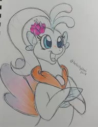 Size: 923x1200 | Tagged: safe, artist:helicityponi, derpibooru import, princess skystar, pony, seapony (g4), my little pony: the movie, solo, traditional art