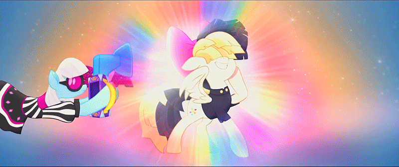 Size: 800x336 | Tagged: safe, derpibooru import, official, screencap, photo finish, songbird serenade, pony, my little pony: the movie, animated, camera, cute, gif, roll call, sia (singer), solo, songbetes
