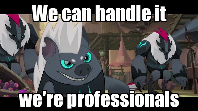 Size: 640x360 | Tagged: safe, derpibooru import, edit, edited screencap, screencap, grubber, pony, my little pony: the movie, ant-man, antman, caption, image macro, meme, michael peña, storm guard, text, voice actor joke