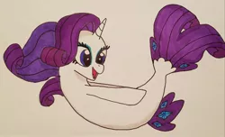 Size: 1965x1194 | Tagged: artist:iffoundreturntorarity, derpibooru import, my little pony: the movie, rarity, safe, seaponified, seapony (g4), seapony rarity, species swap, traditional art