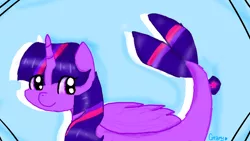 Size: 1136x640 | Tagged: safe, artist:creamyfairy, derpibooru import, twilight sparkle, twilight sparkle (alicorn), alicorn, pony, seapony (g4), my little pony: the movie, seaponified, seapony twilight, species swap