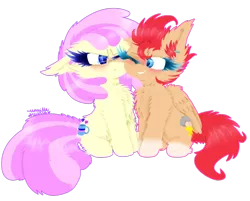 Size: 1024x823 | Tagged: safe, artist:vanillaswirl6, derpibooru import, oc, oc:avery softequine, oc:vanilla swirl, unofficial characters only, earth pony, pegasus, pony, :<, >:<, annoyed, blushing, cheek fluff, chest fluff, colored eyelashes, colored hooves, colored pupils, cute, duo, ear fluff, ear piercing, female, floppy ears, glasses, grin, happy, heart eyes, hnnng, hoof fluff, looking at each other, mare, nuzzling, ocbetes, one eye closed, piercing, scrunchy face, shoulder fluff, signature, simple background, sitting, smiling, squishy cheeks, starry eyes, style emulation, transparent background, unamused, vanillaswirl6 is trying to murder us, wing fluff, wingding eyes, wink