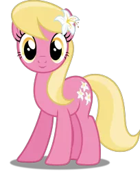 Size: 4077x5000 | Tagged: safe, artist:dashiesparkle, artist:silvervectors, derpibooru import, edit, lily, lily valley, earth pony, pony, slice of life (episode), .svg available, absurd resolution, background pony, female, flower, flower in hair, inkscape, lily (flower), mare, ponyscape, simple background, smiling, solo, transparent background, vector