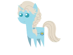 Size: 3024x2268 | Tagged: safe, artist:aborrozakale, derpibooru import, ponified, pony, unicorn, braid, crossover, elsa, female, frozen (movie), high res, mare, pointy ponies, simple background, solo, transparent background, vector