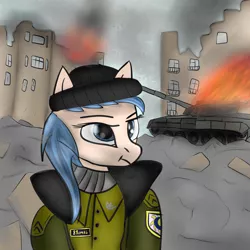 Size: 5000x5000 | Tagged: 1995, absurd resolution, artist:lakunae, chechnya, cyrillic, derpibooru import, formidable, military, oc, russian, safe, semi-anthro, t-80, tank (vehicle), unofficial characters only, war