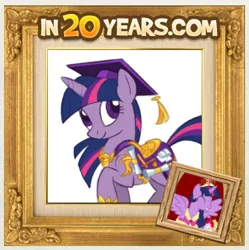 Size: 373x375 | Tagged: safe, derpibooru import, twilight sparkle, twilight sparkle (alicorn), alicorn, pony, in 20 years, meme