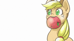 Size: 640x360 | Tagged: safe, artist:hobilo, artist:swan song, derpibooru import, applejack, fluttershy, bat pony, pony, :<, adoracreepy, animated, anime, apple, bat ponified, chewing, comic, creepy, cute, eating, eyes closed, flapping, flutterbat, food, frown, glare, hello darkness my old friend, jackabetes, japanese, mouth hold, munching, nom, photoshop, pulling, race swap, simon and garfunkel, simple background, smiling, sound, spread wings, sweat, that pony sure does love apples, the sound of silence, thousand yard stare, tug of war, webm, white background, wide eyes, wings