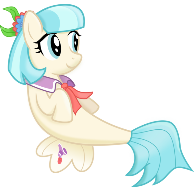 Size: 1027x990 | Tagged: artist:pacificgreen, coco pommel, derpibooru import, female, mare, part of a set, safe, seaponified, seapony (g4), simple background, solo, species swap, svg, .svg available, transparent background, vector