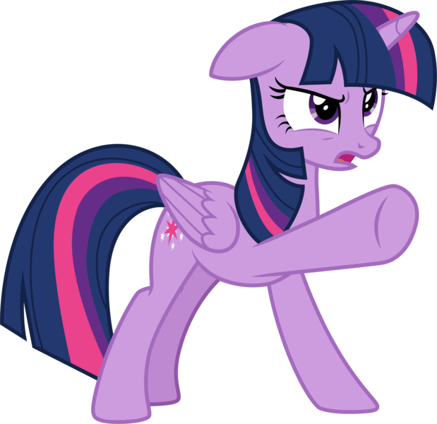 Size: 3098x3001 | Tagged: safe, artist:cloudyglow, derpibooru import, twilight sparkle, twilight sparkle (alicorn), alicorn, pony, what about discord?, .ai available, angry, female, jealous, mare, open mouth, pointing, raised hoof, simple background, solo, talking, transparent background, vector