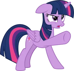 Size: 3098x3001 | Tagged: safe, artist:cloudyglow, derpibooru import, twilight sparkle, twilight sparkle (alicorn), alicorn, pony, what about discord?, .ai available, angry, female, jealous, mare, open mouth, pointing, raised hoof, simple background, solo, talking, transparent background, vector