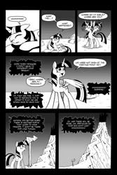 Size: 3311x4952 | Tagged: safe, artist:leon-z, derpibooru import, lord tirek, twilight sparkle, twilight sparkle (alicorn), alicorn, pony, comic:returns endings & beginnings, comic, offscreen character