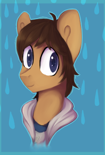 Size: 340x499 | Tagged: safe, artist:tigra0118, derpibooru import, ponified, pony, bust, clothes, colored pupils, hoodie, lance (voltron), male, portrait, solo, stallion, voltron