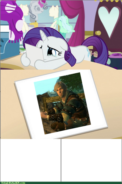 Size: 640x960 | Tagged: safe, derpibooru import, rarity, pony, forever filly, enderal, exploitable meme, jespar dal'varek, meme, rarity's photo