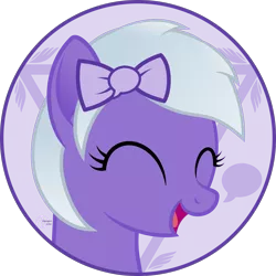 Size: 2200x2200 | Tagged: safe, artist:arifproject, derpibooru import, oc, oc:comment, ponified, unofficial characters only, pony, derpibooru, arif's circle vector, bust, circle, derpibooru ponified, eyes closed, meta, open mouth, simple background, solo, transparent background, vector