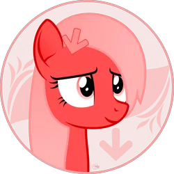Size: 2200x2200 | Tagged: safe, artist:arifproject, derpibooru import, oc, oc:downvote, ponified, unofficial characters only, pony, derpibooru, arif's circle vector, bust, circle, derpibooru ponified, downvote's downvotes, meta, simple background, smiling, solo, transparent background, vector
