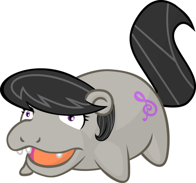 Size: 1620x1517 | Tagged: safe, artist:haetran, derpibooru import, octavia melody, pony, slowpoke (pokémon), pokémon, simple background, solo, transparent background, vector, what has magic done, what has science done