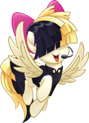 Size: 2212x3047 | Tagged: safe, derpibooru import, songbird serenade, pegasus, pony, my little pony: the movie, female, headworn microphone, high res, mare, microphone, sia (singer), simple background, solo, transparent background, vector