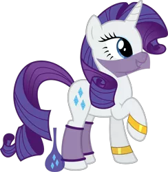 Size: 6400x6555 | Tagged: safe, artist:parclytaxel, derpibooru import, rarity, genie, genie pony, pony, unicorn, ain't never had friends like us, ask generous genie rarity, .svg available, absurd resolution, armband, belly dancer, bottle, female, leg brace, mare, raised hoof, simple background, smiling, solo, transparent background, vector, veil