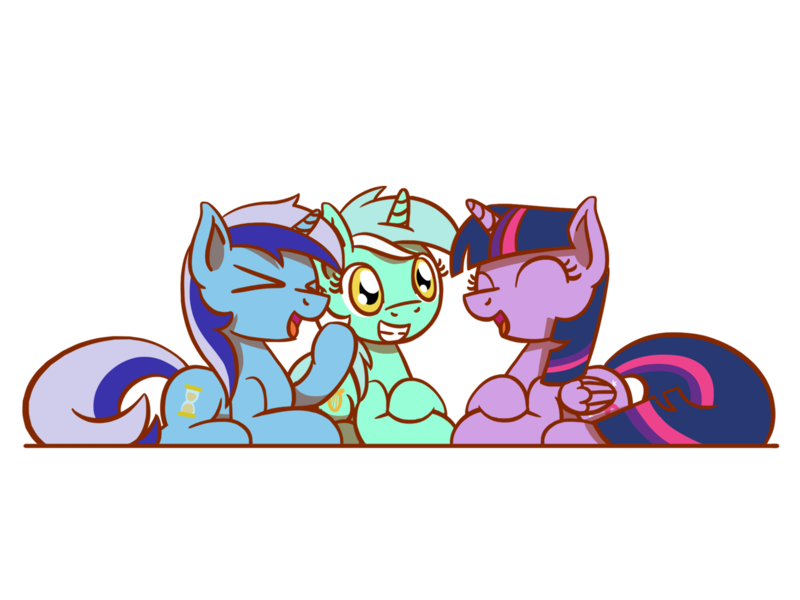 Size: 1800x1350 | Tagged: safe, artist:flutterluv, derpibooru import, lyra heartstrings, minuette, twilight sparkle, twilight sparkle (alicorn), alicorn, pony, unicorn, ><, cute, eyes closed, female, mare, simple background, smiling, trio