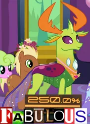 Size: 690x950 | Tagged: 200% mad, caption, celestial advice, changedling, changeling, cropped, daisy, derpibooru import, edit, edited screencap, editor:watermelon changeling, equestrian pink heart of courage, expand dong, exploitable meme, fabulous, flower wishes, image macro, king thorax, king thorax the fabulous, male, meadow song, meme, safe, screencap, smiling, text, thorax, trixie