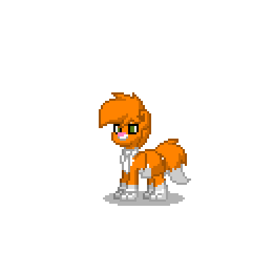 I made a jack pixelart out of carpets and doormats in Ponytown, It