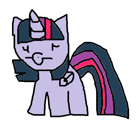 Size: 451x429 | Tagged: safe, artist:lulubell, derpibooru import, twilight sparkle, twilight sparkle (alicorn), alicorn, pony, 1000 hours in ms paint, ms paint, solo