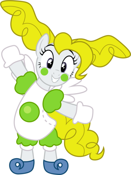 Size: 1001x1335 | Tagged: safe, artist:cloudyglow, derpibooru import, surprise, earth pony, pony, clothes, costume, female, mare, mr. mime, nintendo, pokémon, shiny pokémon, simple background, solo, transparent background