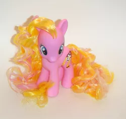 Size: 657x621 | Tagged: safe, artist:kalavista, derpibooru import, rapunzel (g1), pony, custom, g1, g1 to g4, generation leap, irl, photo, solo, toy