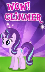 Size: 271x428 | Tagged: safe, derpibooru import, edit, starlight glimmer, pony, unicorn, cute, female, gameloft, glimmerbetes, mare, meme, smiling, solo, sparkles, wow! glimmer