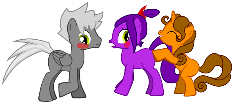 Size: 801x360 | Tagged: safe, artist:tobyandmavisforever, derpibooru import, ponified, pony, pony creator, blaze the cat, marine the raccoon, silver the hedgehog, sonic the hedgehog (series)