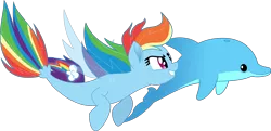 Size: 8453x4096 | Tagged: absurd resolution, artist:tralomine, derpibooru import, dolphin, my little pony: the movie, rainbow dash, safe, seaponified, seapony (g4), seapony rainbow dash, simple background, species swap, transparent background, vector