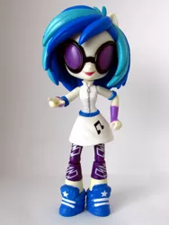 Size: 990x1320 | Tagged: safe, artist:whatthehell!?, derpibooru import, vinyl scratch, equestria girls, clothes, doll, equestria girls minis, irl, merchandise, photo, shoes, sneakers, toy