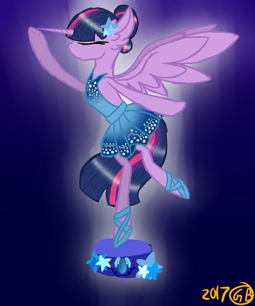 Size: 1000x1200 | Tagged: safe, artist:goldenbrush156, derpibooru import, twilight sparkle, twilight sparkle (alicorn), alicorn, pony, ballerina, ballet, clothes, solo, tutu, twilarina