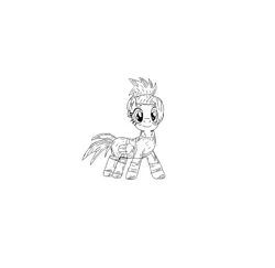 Size: 940x912 | Tagged: safe, artist:nupiethehero, derpibooru import, fluttershy, ponified, pony, anime, black and white, clothes, crossover, dragon ball, dragon ball super, grayscale, kale (dragon ball), monochrome, sketch
