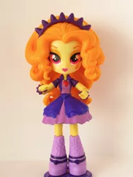 Size: 1020x1360 | Tagged: safe, artist:whatthehell!?, derpibooru import, adagio dazzle, equestria girls, boots, bracelet, clothes, doll, equestria girls minis, irl, jewelry, merchandise, photo, shoes, tiara, toy