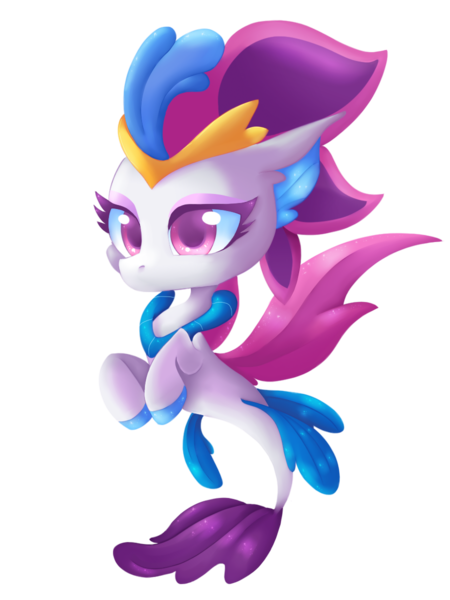 Size: 900x1200 | Tagged: artist:blazemizu, chibi, colored pupils, cute, derpibooru import, my little pony: the movie, novobetes, queen novo, safe, seapony (g4), simple background, solo, transparent background