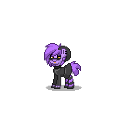 Size: 400x400 | Tagged: safe, derpibooru import, oc, oc:rex, oc:~rex~, unofficial characters only, goat, pony, pony town, black collar, clothes, collar, ear piercing, earring, golden eyes, hooves, horns, jewelry, latex, latex suit, pervert, piercing, purple, purple goat, shiny, simple background, socks, solo, striped socks, sunglasses, tongue out, transparent background