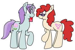 Size: 757x509 | Tagged: artist:raincupcake, derpibooru import, female, glasses, hearts and hooves day, hearts and hooves day (episode), lesbian, liza doolots, petunia, safe, shipping, tootsie flute, tootsietwist, twist