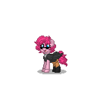 Size: 400x400 | Tagged: safe, derpibooru import, pinkie pie, earth pony, pony, pony town, clothes, cosplay, costume, crossover, female, fortnite, mare, ramirez (fortnite), simple background, solo, transparent background