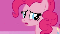 Size: 640x360 | Tagged: safe, derpibooru import, screencap, pinkie pie, pony, suited for success, animated, female, mare, solo, sound, webm, when she doesn't smile