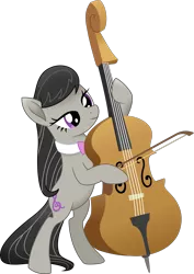 Size: 4096x5771 | Tagged: safe, artist:tralomine, derpibooru import, octavia melody, earth pony, pony, my little pony: the movie, .svg available, absurd resolution, bipedal, bow (instrument), cello, cello bow, female, musical instrument, simple background, solo, transparent background, vector