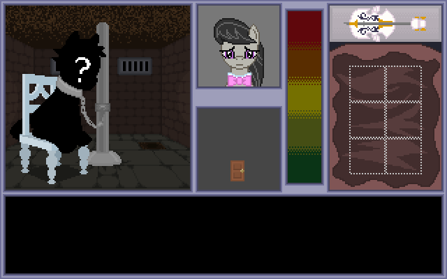 Size: 640x400 | Tagged: safe, artist:herooftime1000, derpibooru import, octavia melody, pony, octavia in the underworld's cello, cello, dungeon, musical instrument, pixel art, prison, prisoner