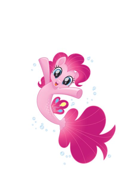 Size: 1128x1600 | Tagged: derpibooru import, female, mare, my little pony: the movie, pinkie pie, safe, seaponified, seapony (g4), seapony pinkie pie, simple background, solo, species swap, that pony sure does love being a seapony, transparent background