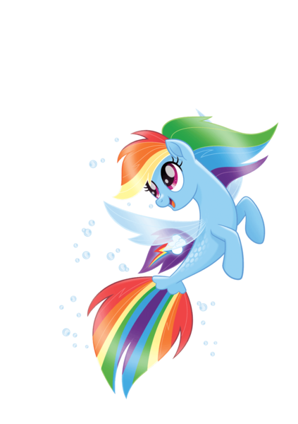 Size: 1128x1600 | Tagged: derpibooru import, female, mare, my little pony: the movie, rainbow dash, safe, seaponified, seapony (g4), seapony rainbow dash, simple background, solo, species swap, transparent background