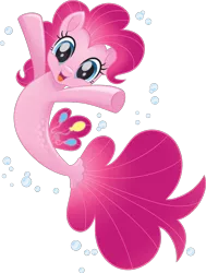 Size: 795x1052 | Tagged: derpibooru import, female, mare, my little pony: the movie, pinkie pie, safe, seaponified, seapony (g4), seapony pinkie pie, simple background, solo, species swap, that pony sure does love being a seapony, transparent background